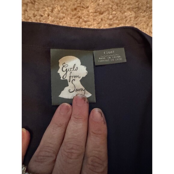 Girls from Savoy Two-Tone Tied-Back Blouse – Size M/8, Anthropologie - Picture 2 of 3